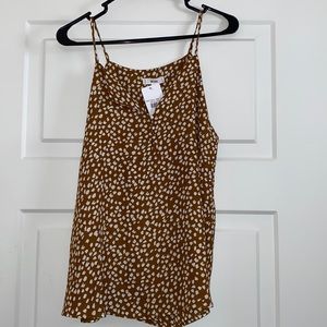 Cognac 3 button Cami